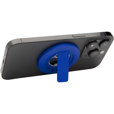 Logotrade reklamprodukter bild: Ain magnetiskt telefonställ av återvunnen plast med flasköppnare